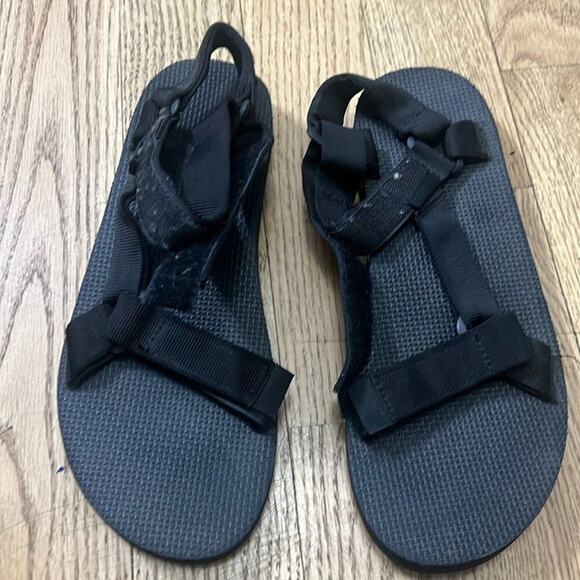 TEVA ORIGINAL UNIVERSAL HIKING BLACK SANDALS SIZE 10 - Picture 3 of 5